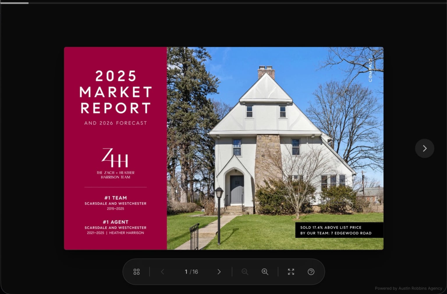 The ZHH Team website on MacBook
